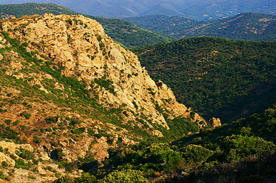Lonely cliff - natural provence landscape