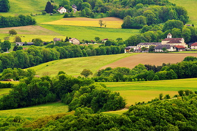 Rural landscape around Frangy