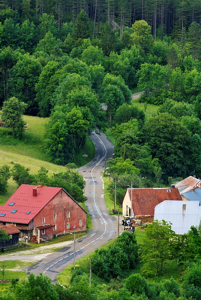 The little road through Valserine valley