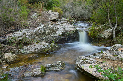 A little waterfall in Provence hills