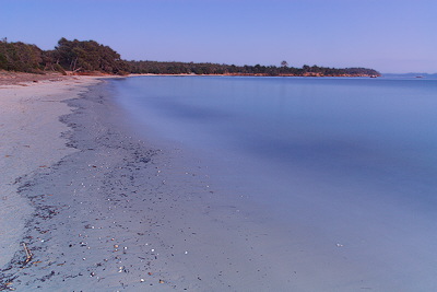 Beach of Péllegrin at La Londe les Maures in Provence
