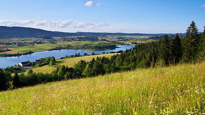 Summer landscape around Abbey lake