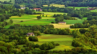 French countryside in Haute Savoie