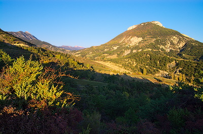 Autumn landscape in the Oule Valley