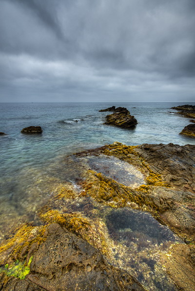 Cloudy morning on the Mediterranean sea - HDR seascape in Provence